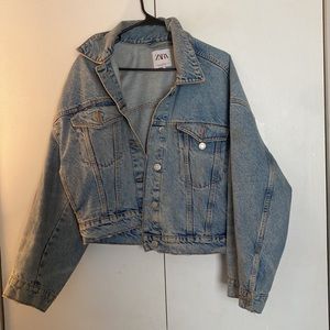 Zara oversized XS denim jacket